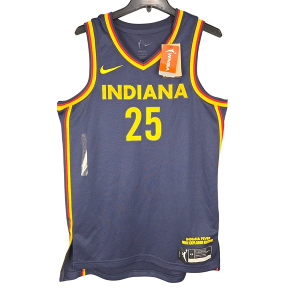 Indiana Fever Bonner 25 WNBA Jersey Womens Medium Blue Nike Explorer Edition New - Picture 2 of 11